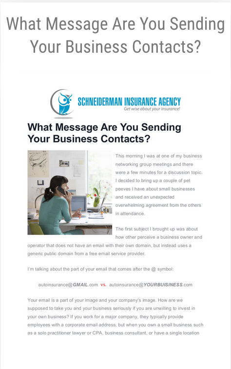 What Message Are you Sending Your Business Contacts?